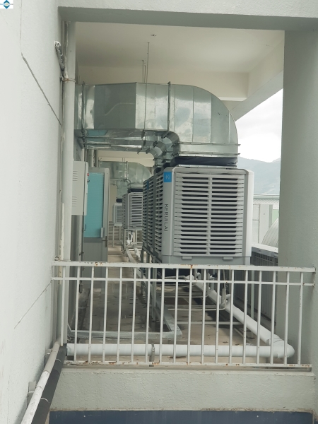 Lắp đặt máy làm mát Keruilai - ống Gió Bình Định - Chi Nhánh Công Ty TNHH ống Gió Nha Trang